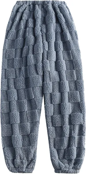 Flannel Pajama Pants Women with Pockets Comfy Lounge Casual Stretch Fleece Soft Warm Sleepwear Bottoms Soft Pj