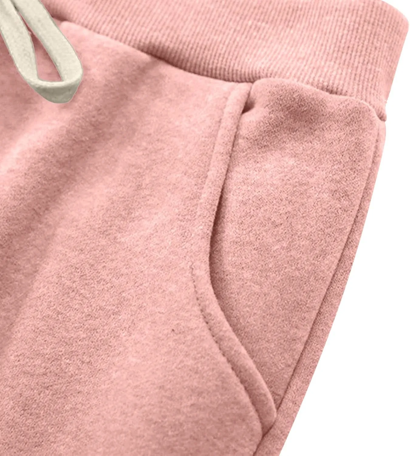 Fleece Lined Sweatpants Women - Joggers for Women with Pockets High Waisted Dog Paw Print Thermal Winter Warm Pants
