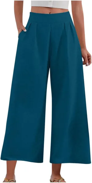 for Women Fall Summer Loose Fit High Cut Flare Wide Leg Straight Leg Long Bootcut Leg Pants Women 2025 Trendy