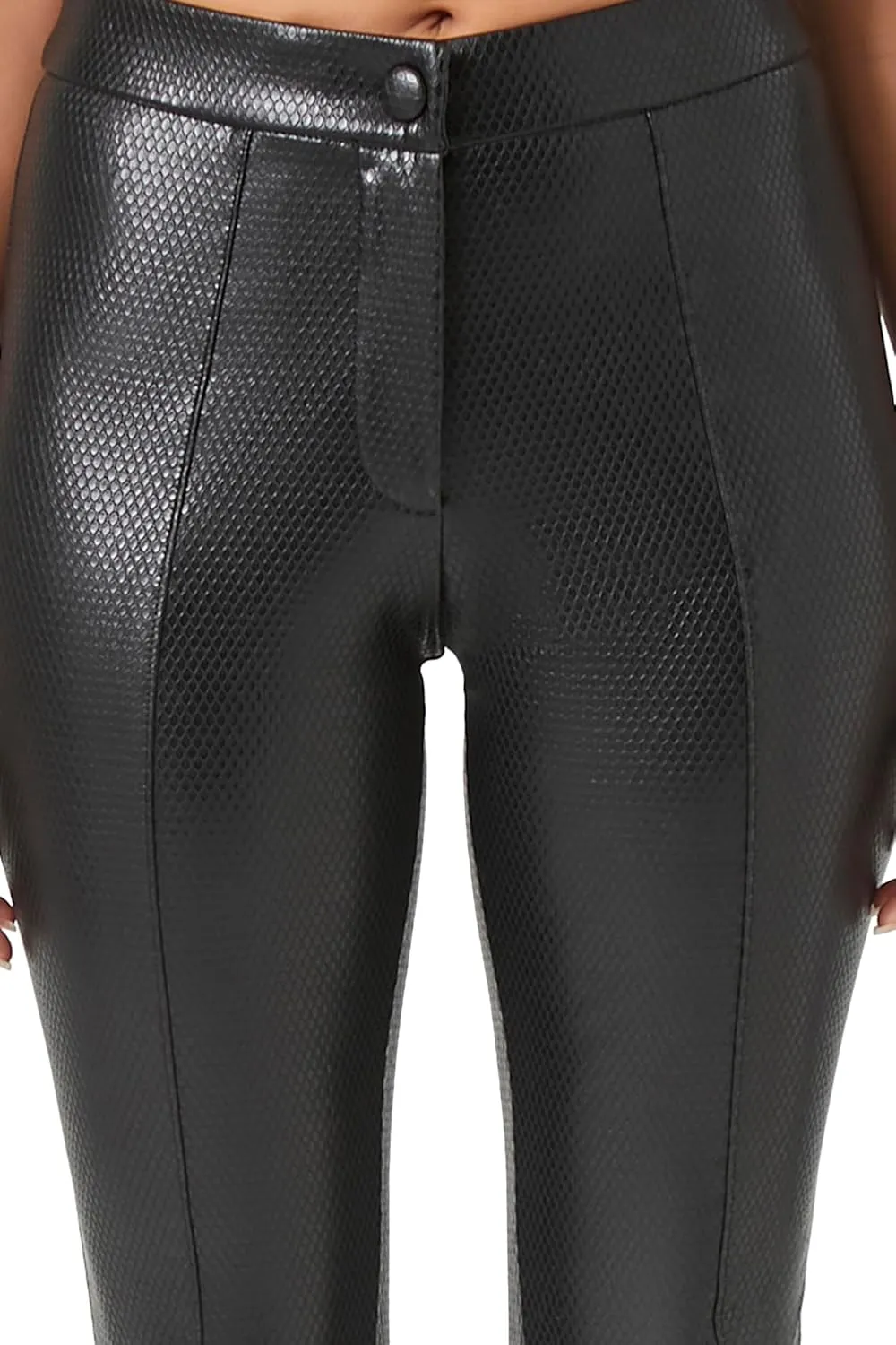 Forever 21 Women's Faux Leather High-Rise Skinny Pants