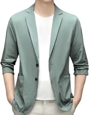 Fxbar Mens Slim Fit Suit Casual Single Fashion One Button Lapel Solid Suit Jacket Tuxedo Business Suit Jacket