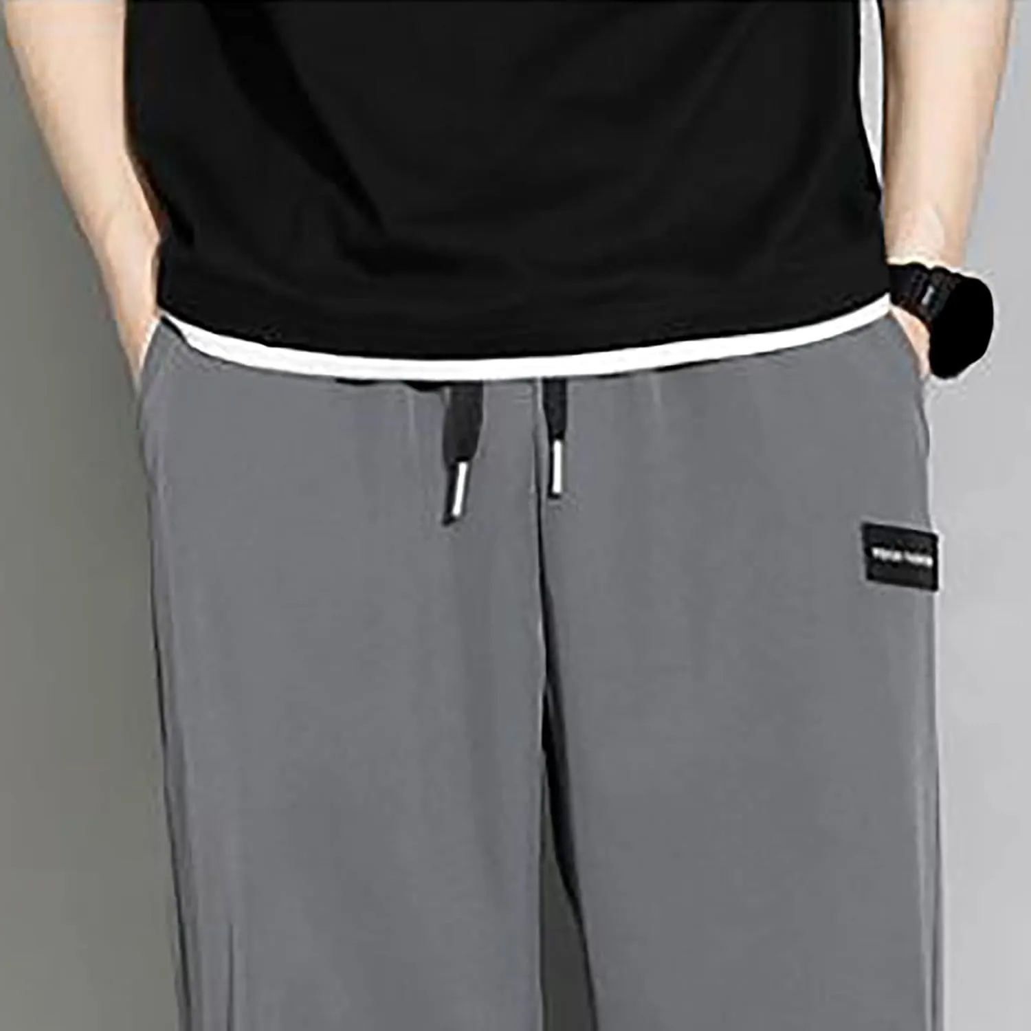 GIERIDUC Men Fashion Sports Casual Pants Casual Corduroy Pants for Men Basketball Tear Away Pants Slim Fit Walking Trousers