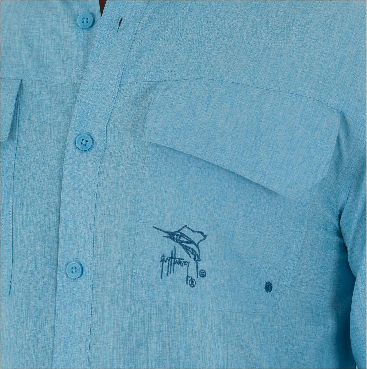 Guy Harvey Men's Long Sleeve Performance Fishing Shirt