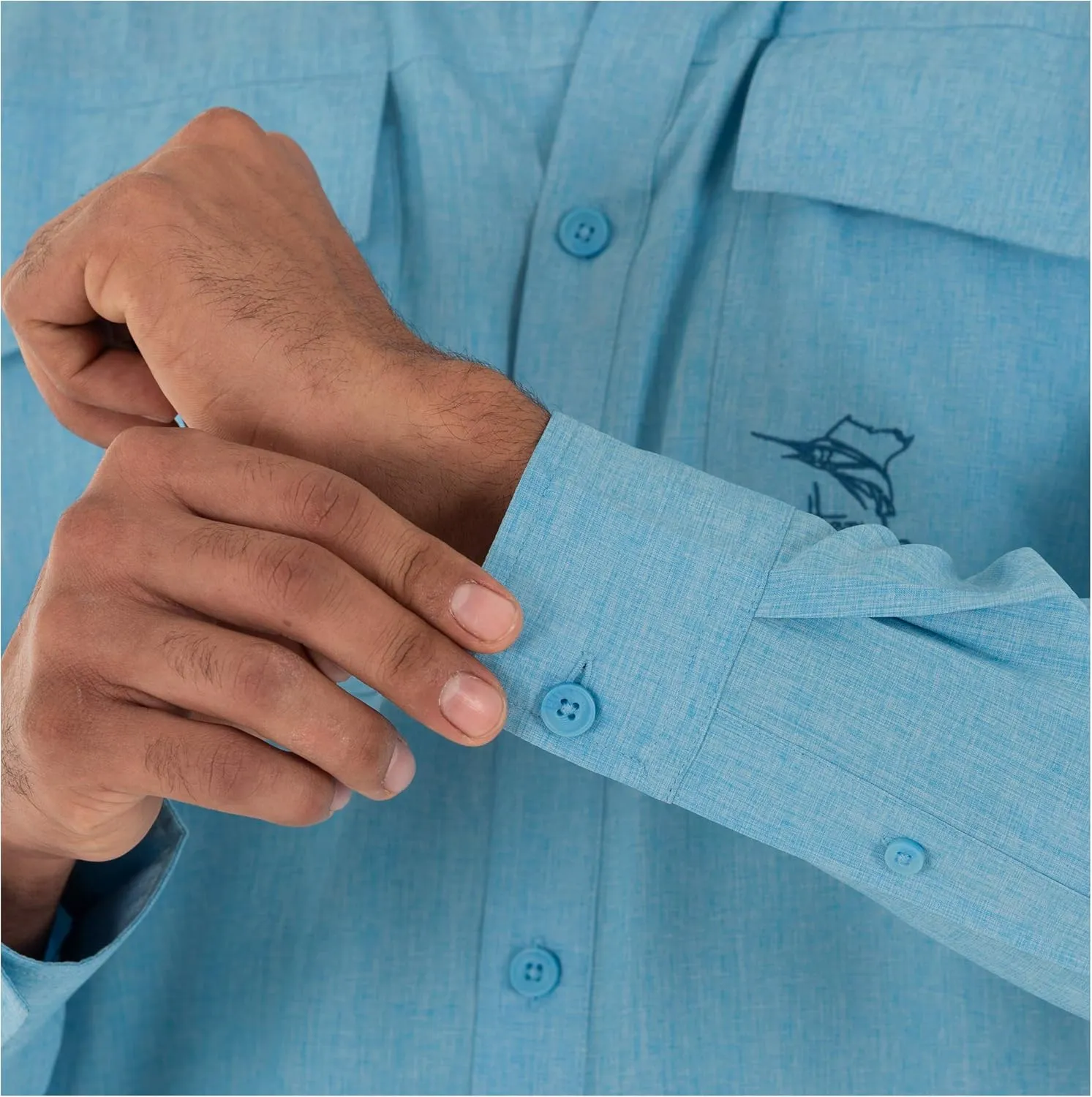 Guy Harvey Men's Long Sleeve Performance Fishing Shirt