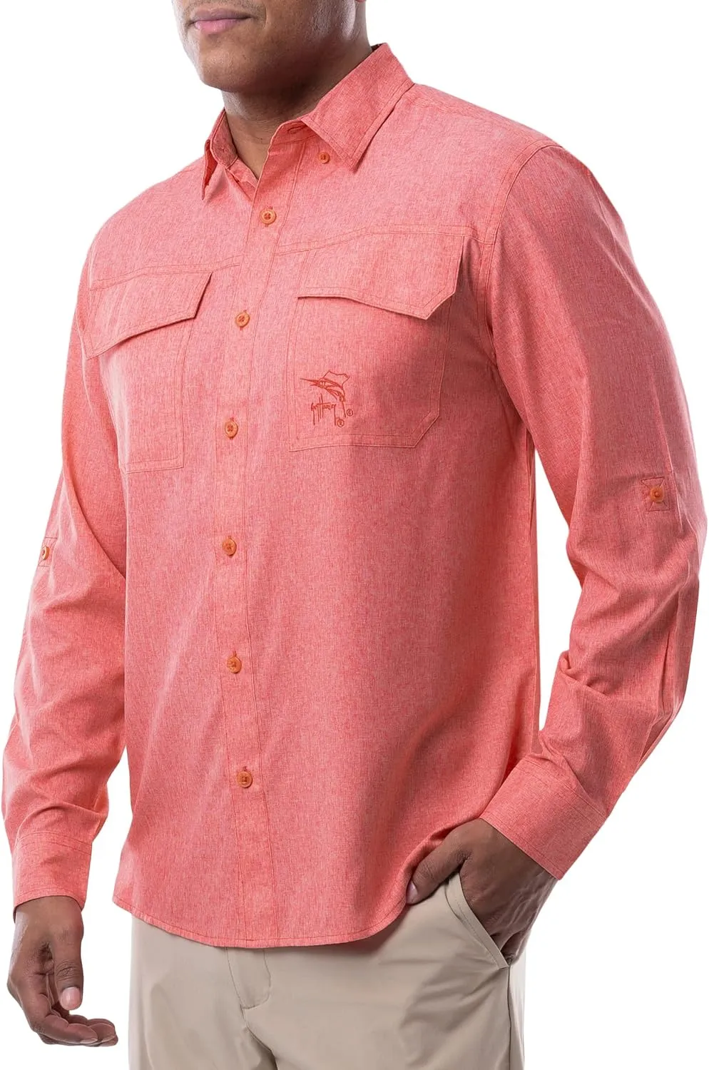 Guy Harvey Men's Long Sleeve Performance Fishing Shirt