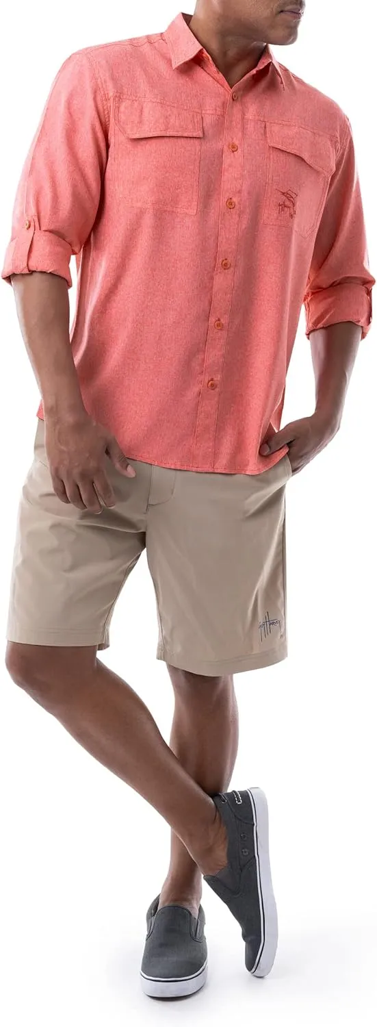 Guy Harvey Men's Long Sleeve Performance Fishing Shirt
