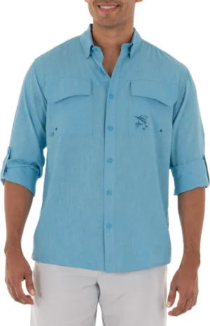 Guy Harvey Men's Long Sleeve Performance Fishing Shirt