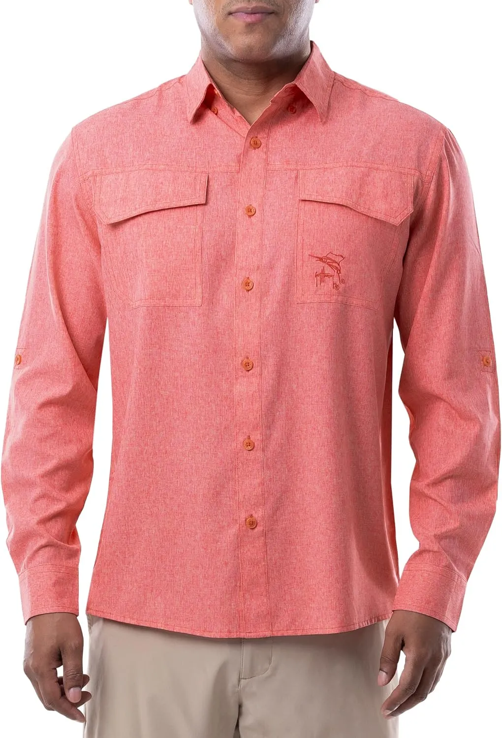 Guy Harvey Men's Long Sleeve Performance Fishing Shirt