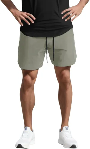 Gym Shorts Men, Mens 5" Gym Workout Shorts Running Shorts Quick Dry Fitted Training Athletic Sports Shorts with Pocket
