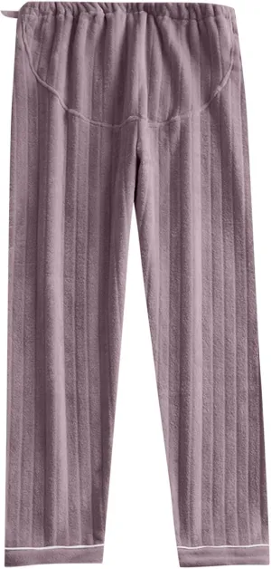 HGps8w Women's Soft Flannel Pajama Pants with Adjustable Waist, Fleece Fuzzy Winter Warm Lounge Pants Comfy Pajama Bottoms