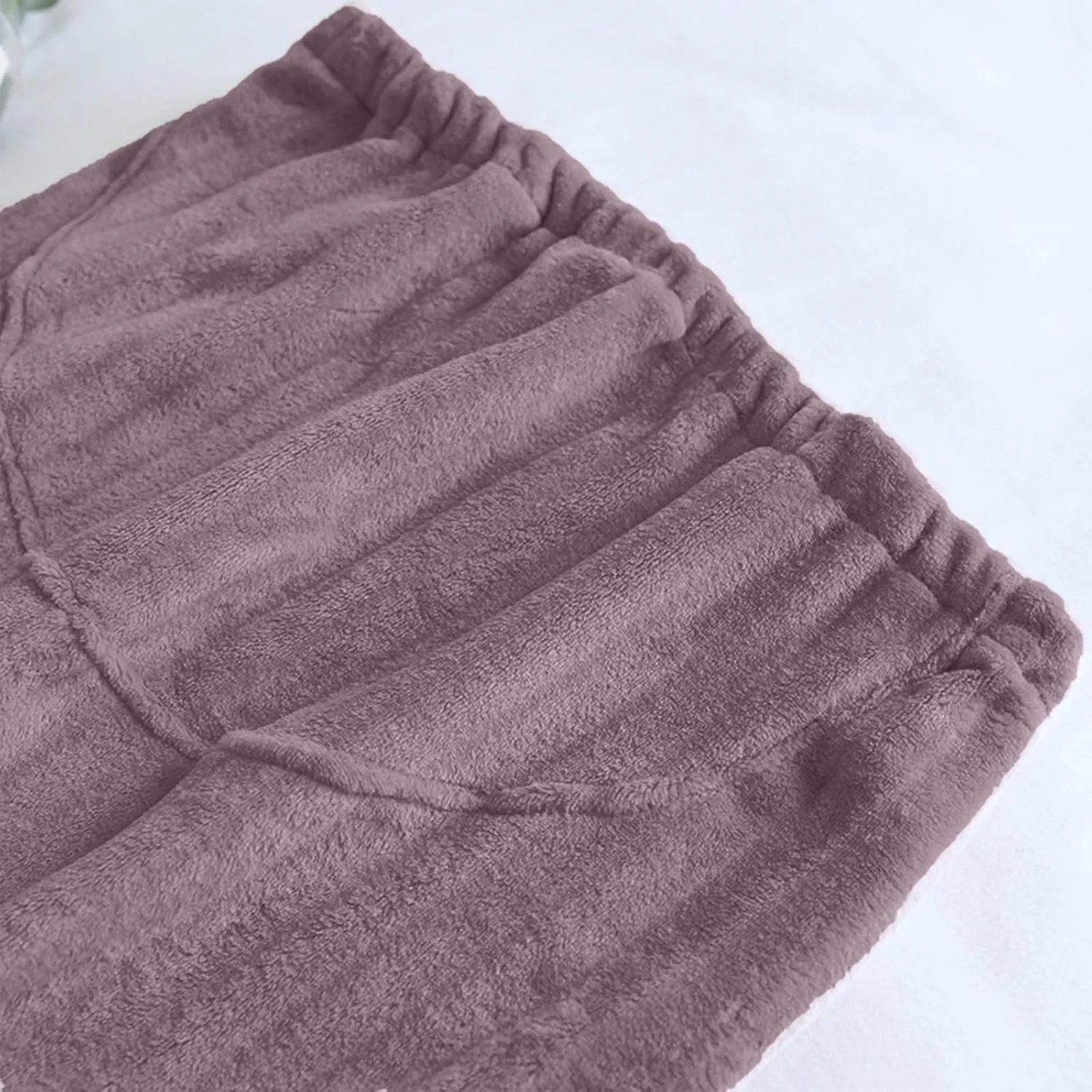 HGps8w Women's Soft Flannel Pajama Pants with Adjustable Waist, Fleece Fuzzy Winter Warm Lounge Pants Comfy Pajama Bottoms