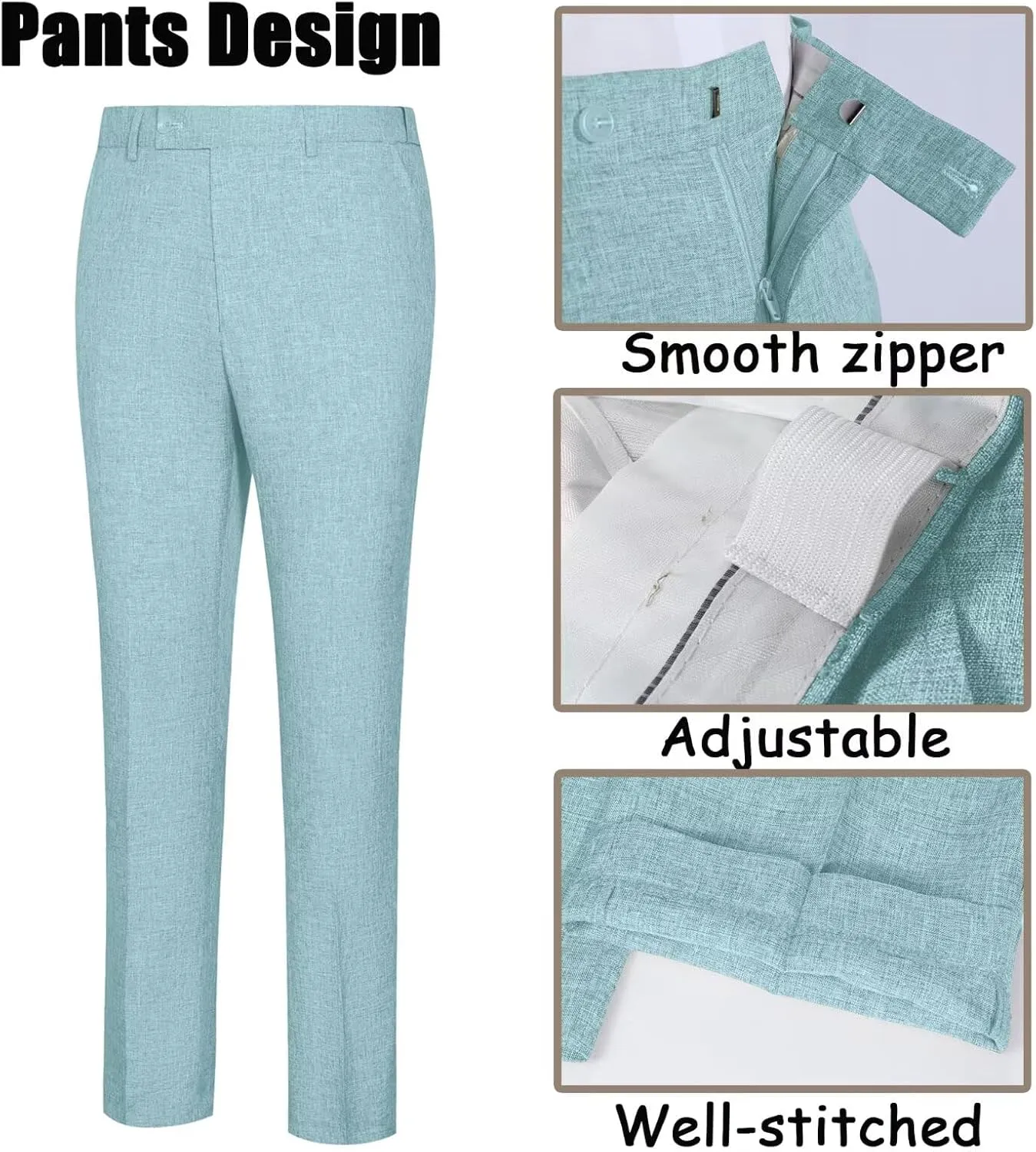 High-End Suits Men's Lightweight Casual Suits Set 2 Piece One Button Blazer Jacket Pants for Wedding Business Prom Homecoming