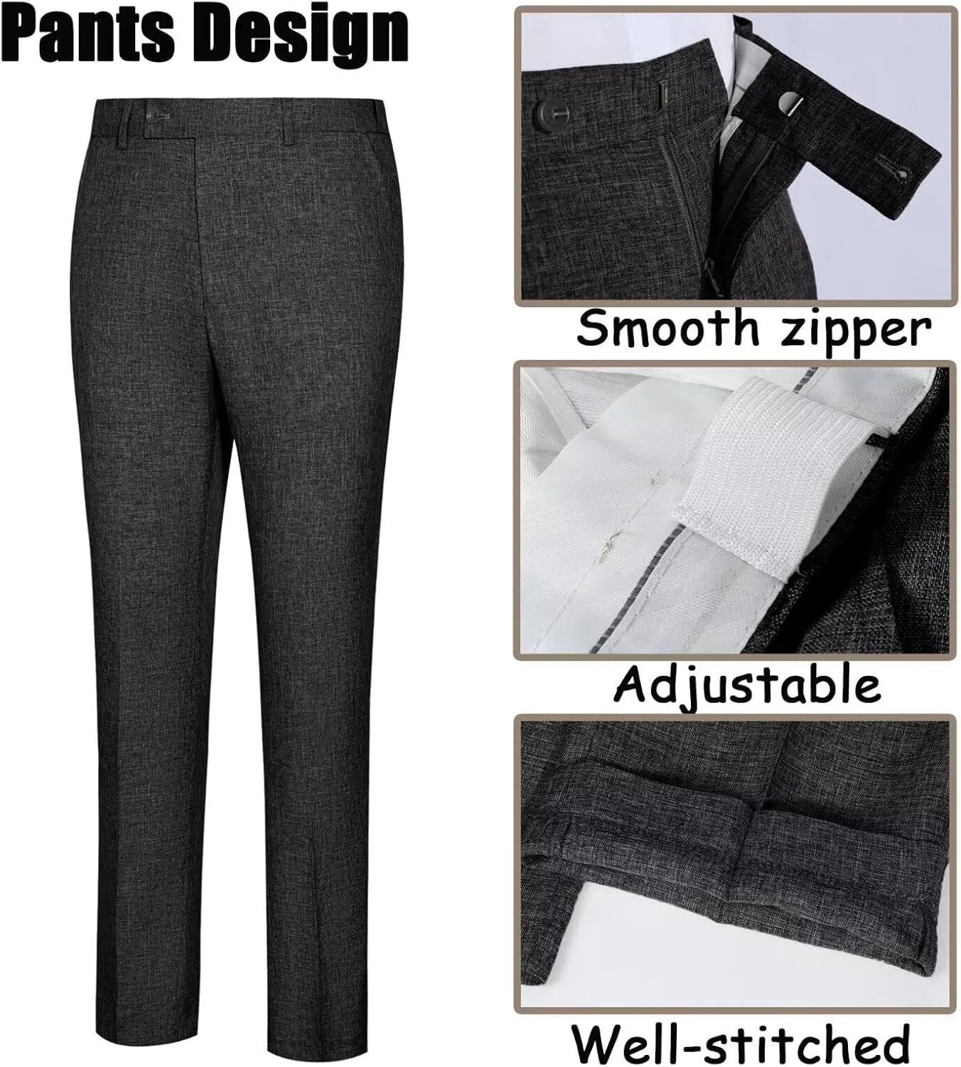 High-End Suits Men's Lightweight Casual Suits Set 2 Piece One Button Blazer Jacket Pants for Wedding Business Prom Homecoming