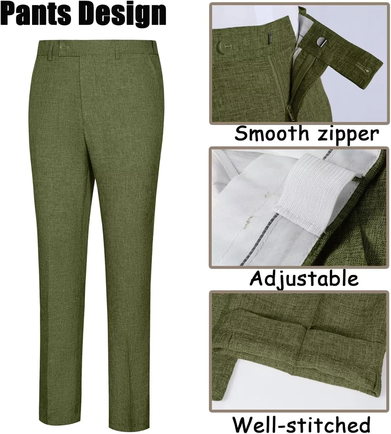 High-End Suits Men's Lightweight Casual Suits Set 2 Piece One Button Blazer Jacket Pants for Wedding Business Prom Homecoming