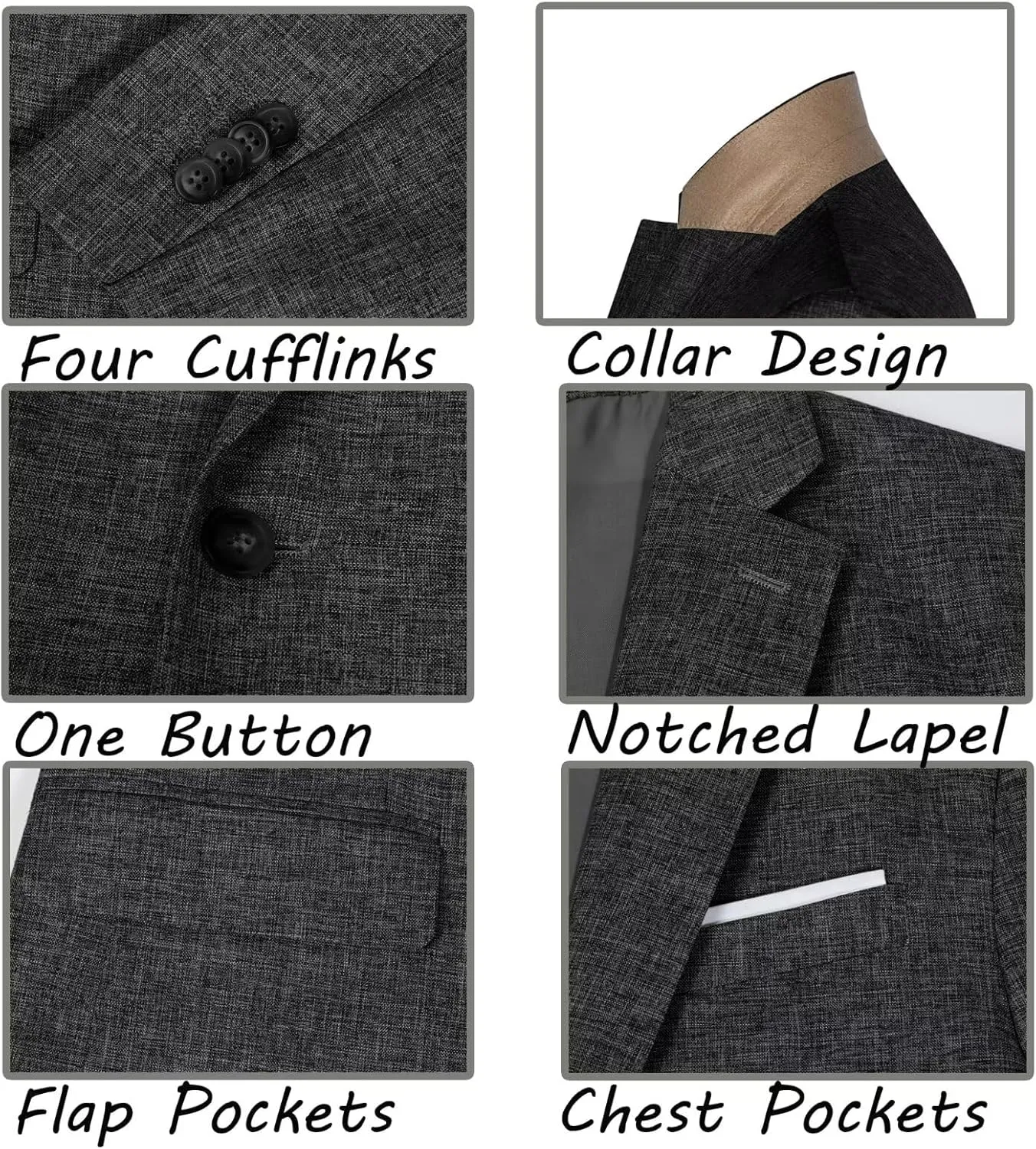 High-End Suits Men's Lightweight Casual Suits Set 2 Piece One Button Blazer Jacket Pants for Wedding Business Prom Homecoming