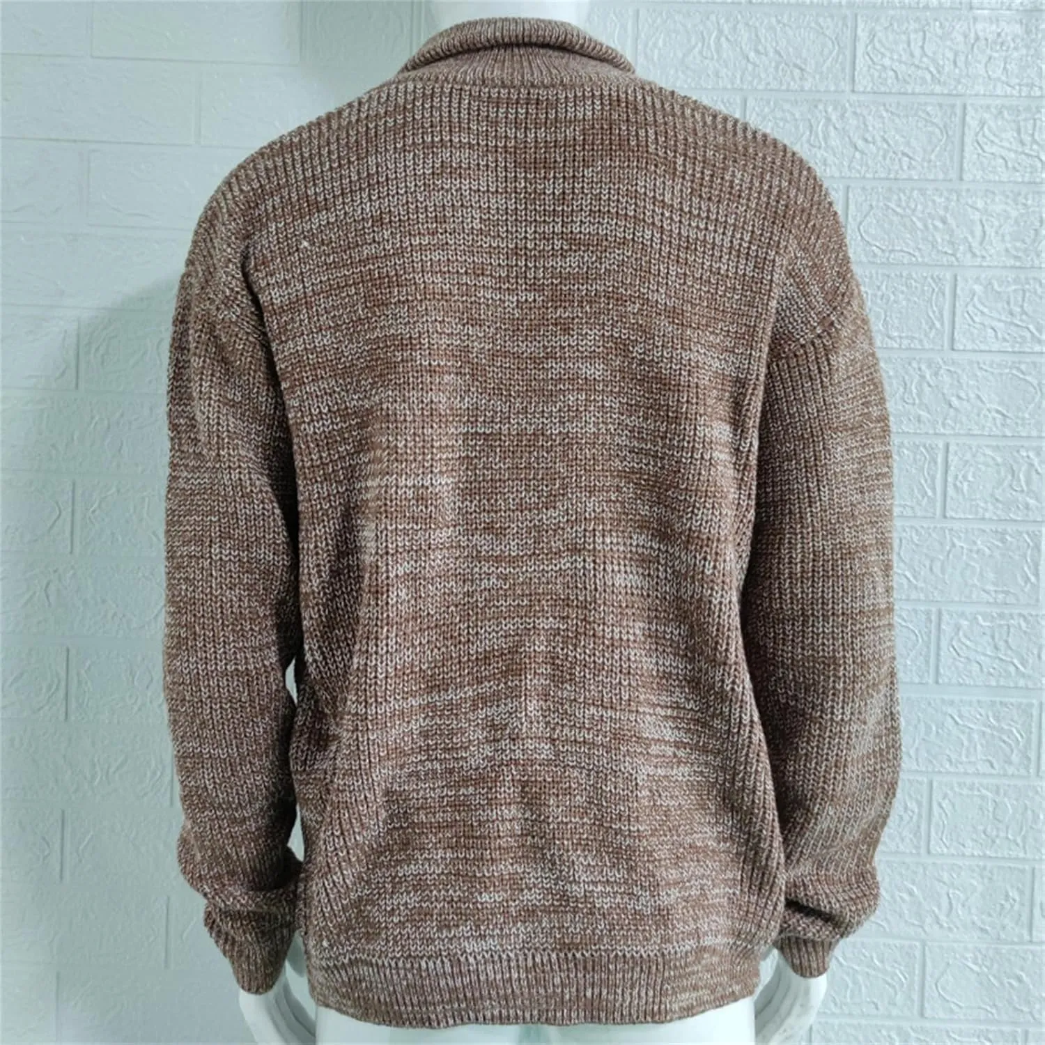 JEsilunmaMY Mens Shawl Collar Button Down Sweaters Casual Open Front Knitted Cardigan Solid Color Fall Winter Sweater Coats