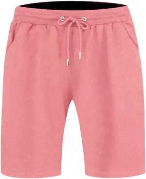 JEsilunmaMY Men's Stretch Running Shorts Elastic Waist Drawstring Cotton Lounge Shorts Summer Terry Athletic Jogger Shorts