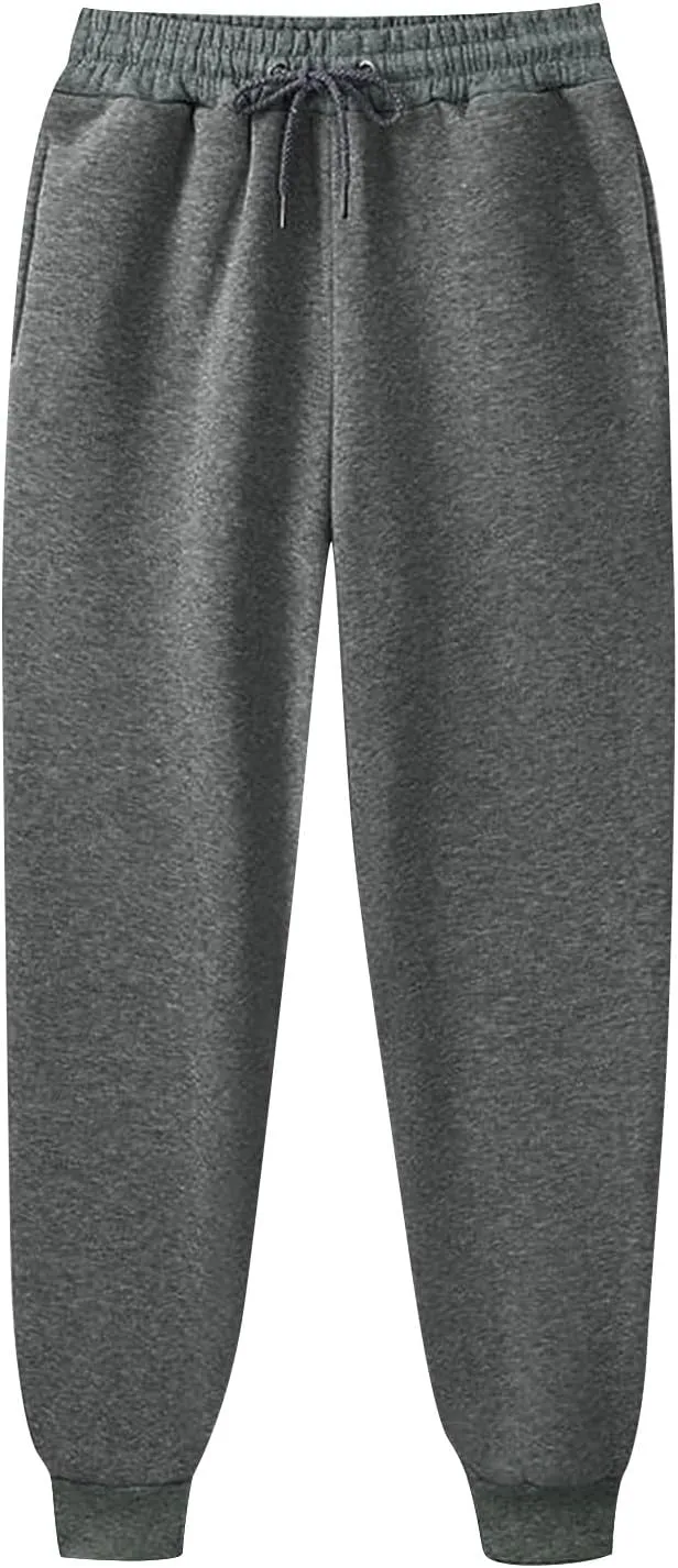 Jogger Sweatpants Women Baggy Fleece Drawstring High Waisted Athletic Pants Loose Comfy Joggers with Pockets
