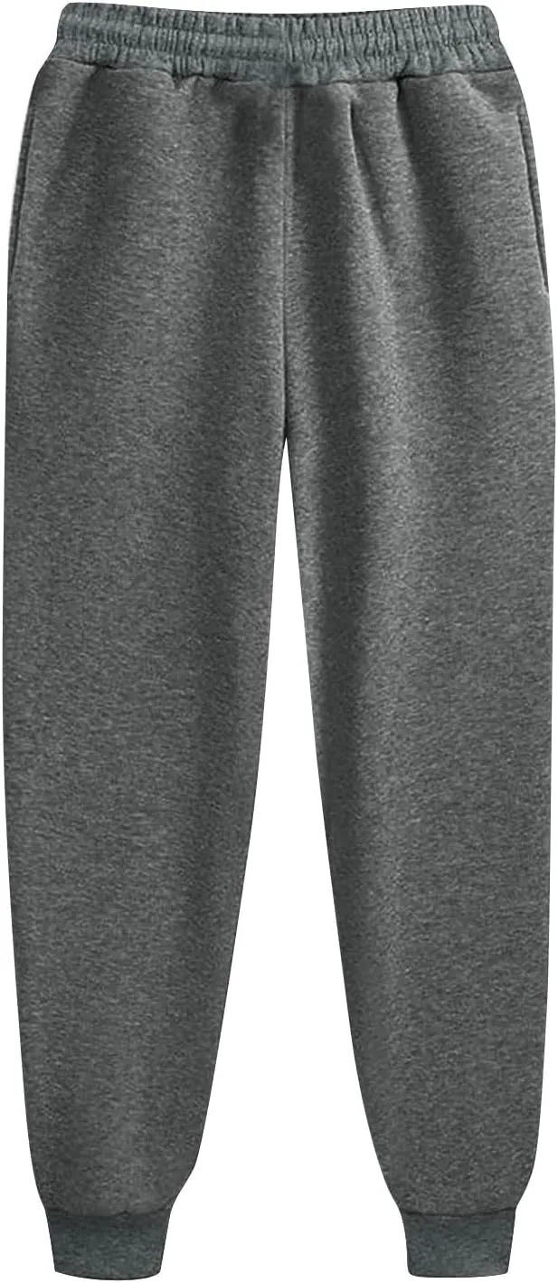 Jogger Sweatpants Women Baggy Fleece Drawstring High Waisted Athletic Pants Loose Comfy Joggers with Pockets