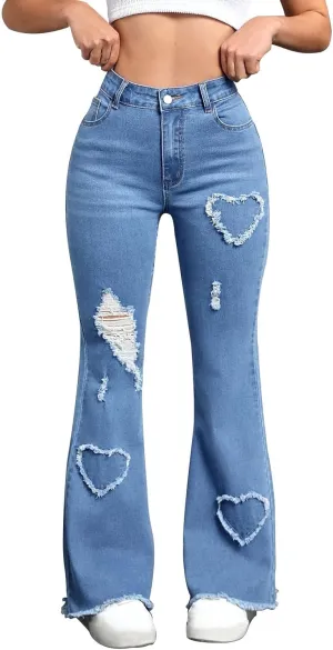 Juniors Loose Fit Denim Pants for Women Cowgirl High Cut Straight Leg Plain Long Leg Summer Fall 2025 Fashion Y2K