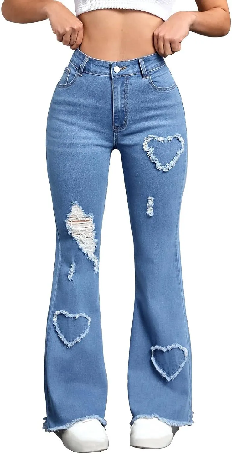 Juniors Loose Fit Denim Pants for Women Cowgirl High Cut Straight Leg Plain Long Leg Summer Fall 2025 Fashion Y2K