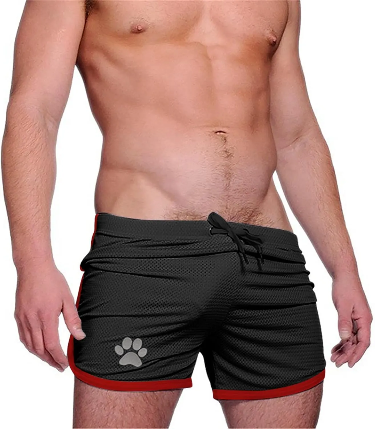 Lastesso Mens Shorts Quick Dry Running Athletic Swim Suits Lightweight 5 Inch Beach Bathing Suits Funny Gym Workout Short
