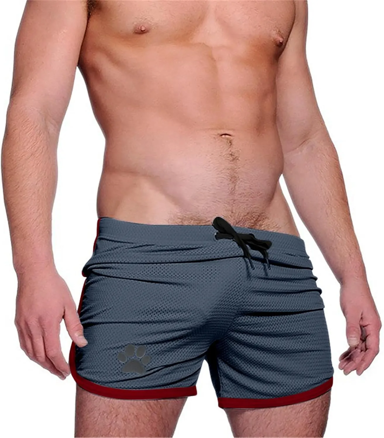Lastesso Mens Shorts Quick Dry Running Athletic Swim Suits Lightweight 5 Inch Beach Bathing Suits Funny Gym Workout Short