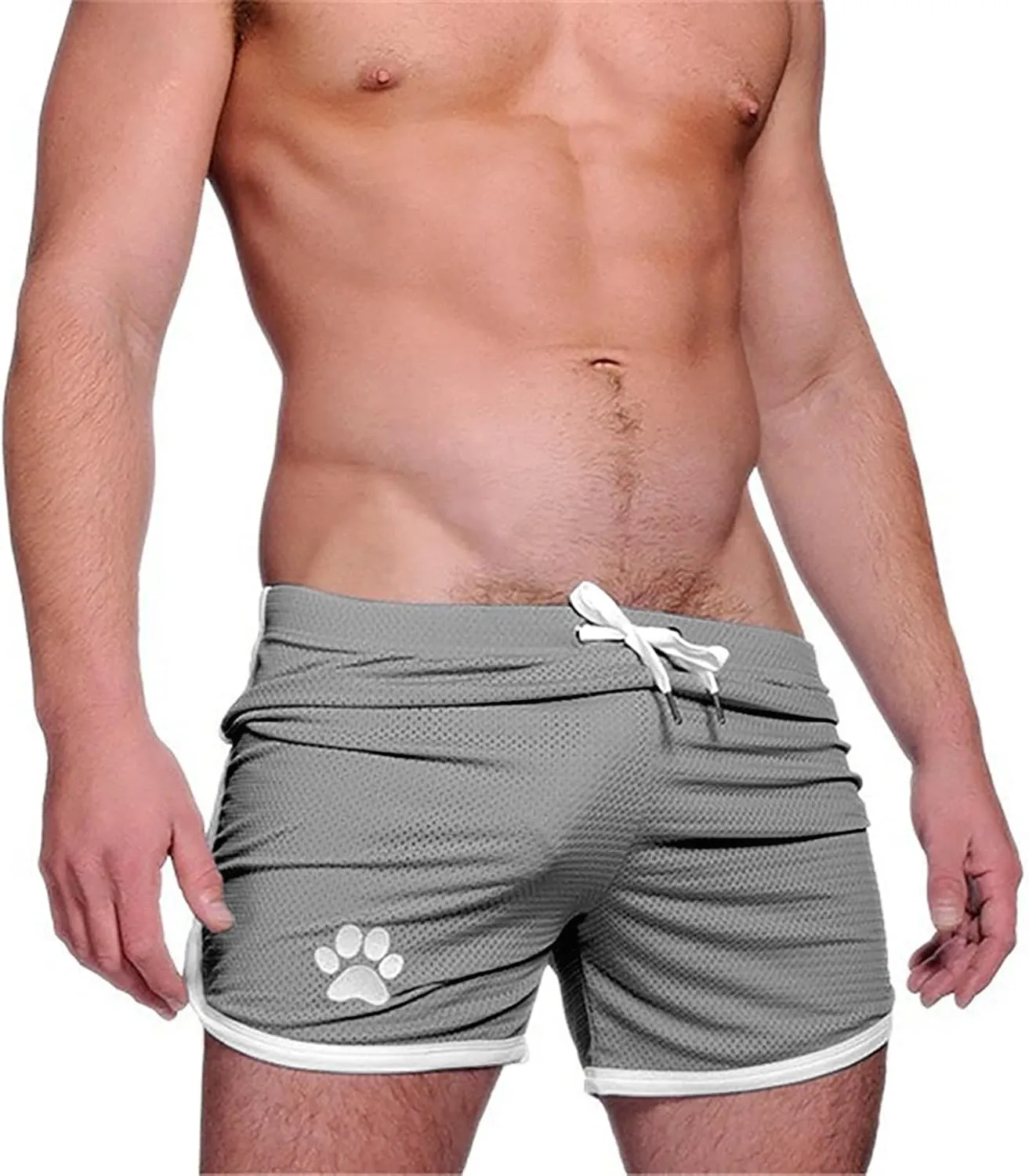 Lastesso Mens Shorts Quick Dry Running Athletic Swim Suits Lightweight 5 Inch Beach Bathing Suits Funny Gym Workout Short