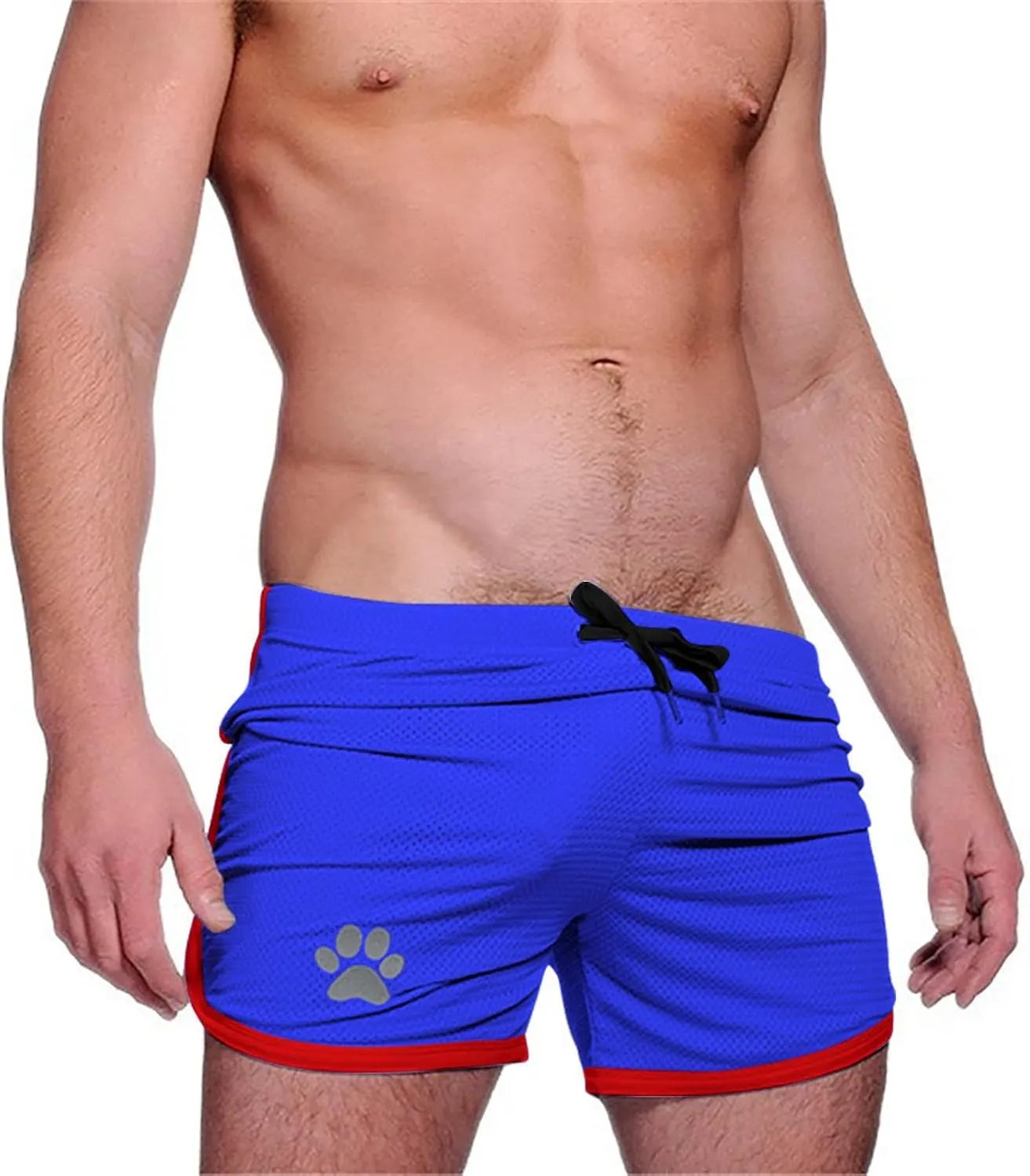 Lastesso Mens Shorts Quick Dry Running Athletic Swim Suits Lightweight 5 Inch Beach Bathing Suits Funny Gym Workout Short