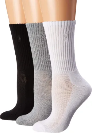 LAUREN Ralph Lauren Cushion Sole Mesh Top Crew 3-Pack