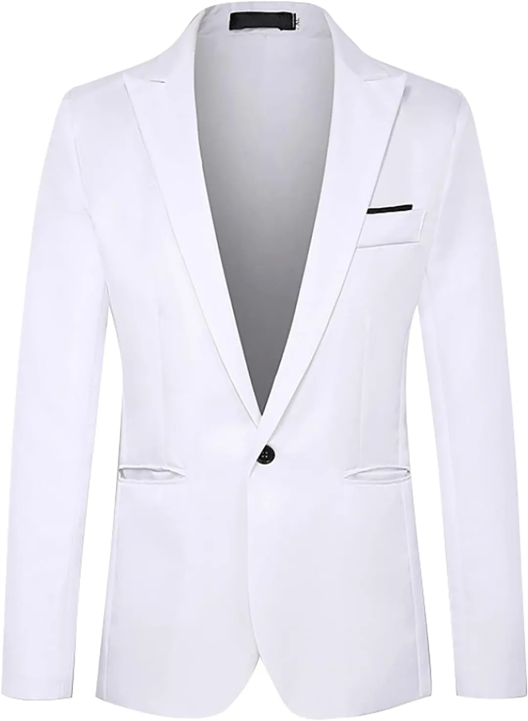 LCMTWX Casual Slim Fit Suit Blazer Jacket for Men One Button Lightweight Sport Coats Formal Dress Daily Business Suit