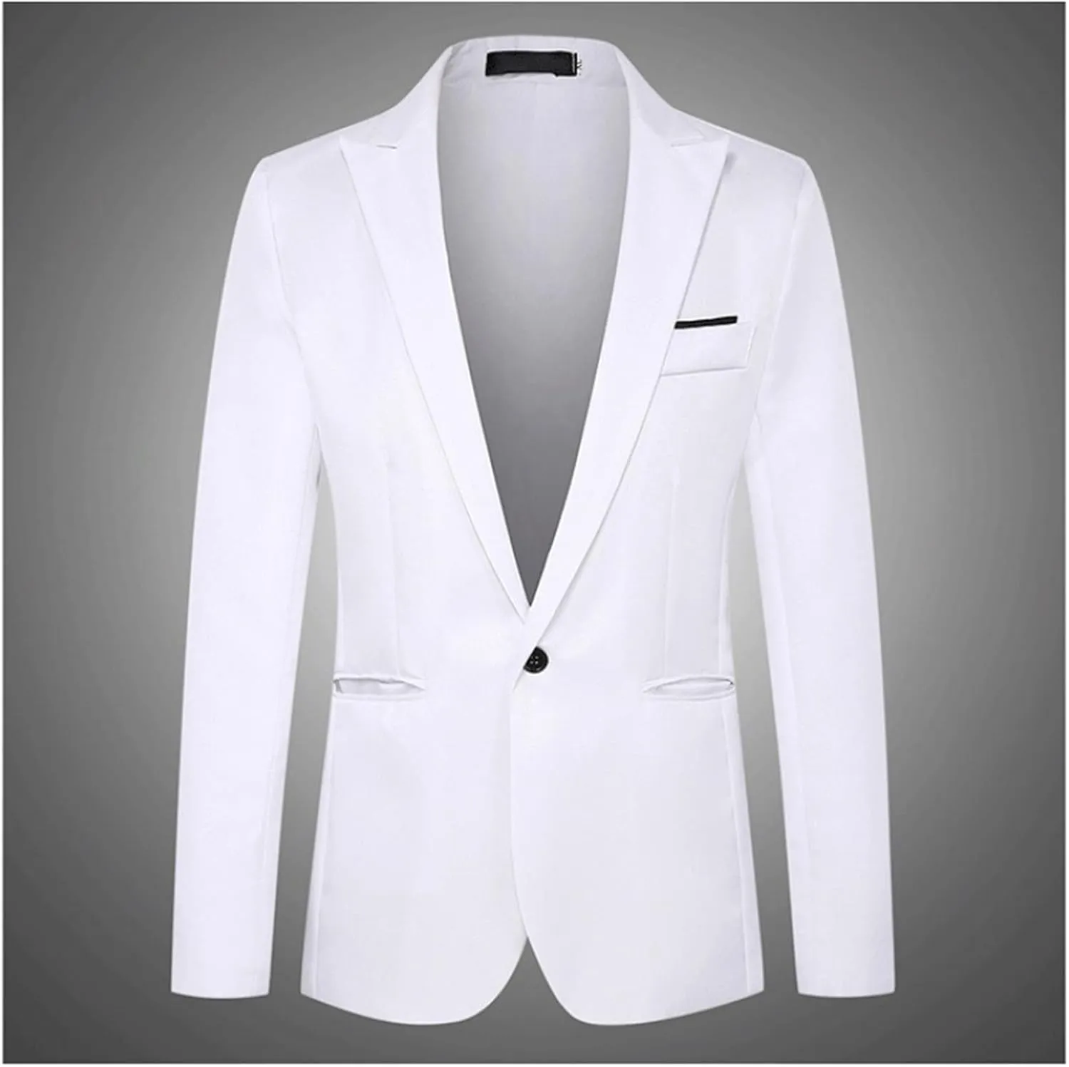 LCMTWX Casual Slim Fit Suit Blazer Jacket for Men One Button Lightweight Sport Coats Formal Dress Daily Business Suit