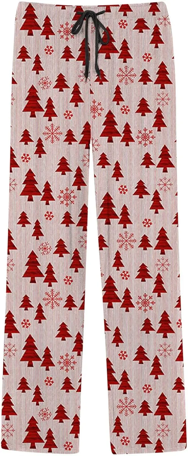 LCMTWX Pajama Bottoms for Men Women Pajama Pants with Drawstring and Pockets Sleep Bottoms Pajamas with Pockets Big and