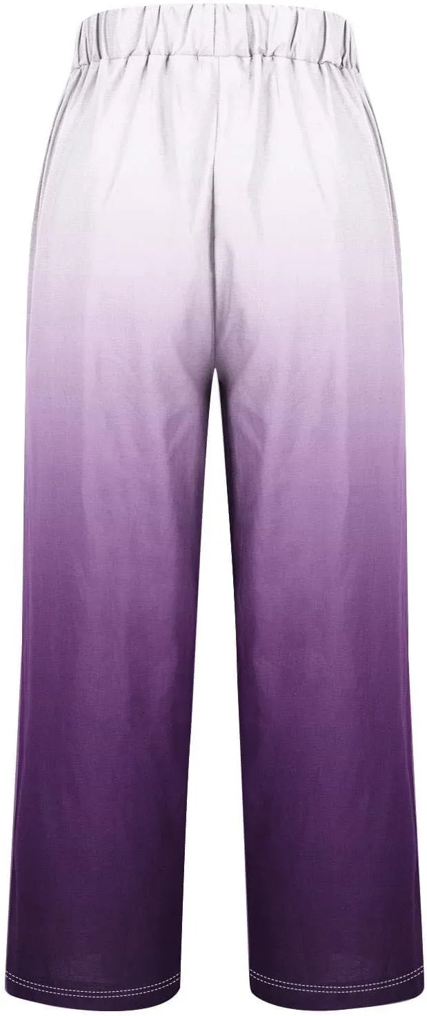 Linen Pants with Pockets Spring Women's Cotton Linen Pants Women's Plus Size Cotton Linen Yoga Pants