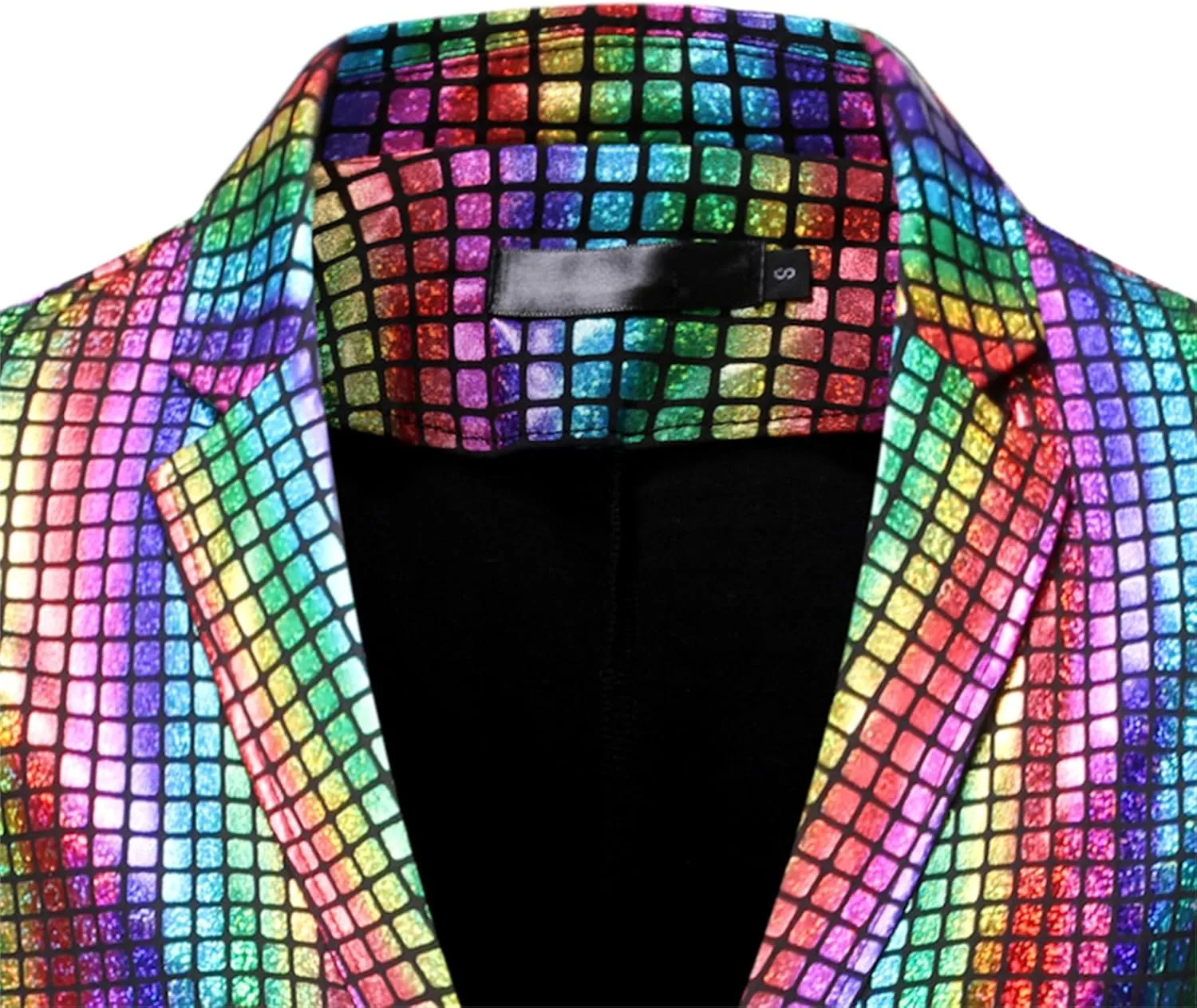 Men 2 Piece Shiny Sequin Blazer Fashion Tuxedo Party Dinner Prom Outfit Two Button Wedding Suit Jacket Pant