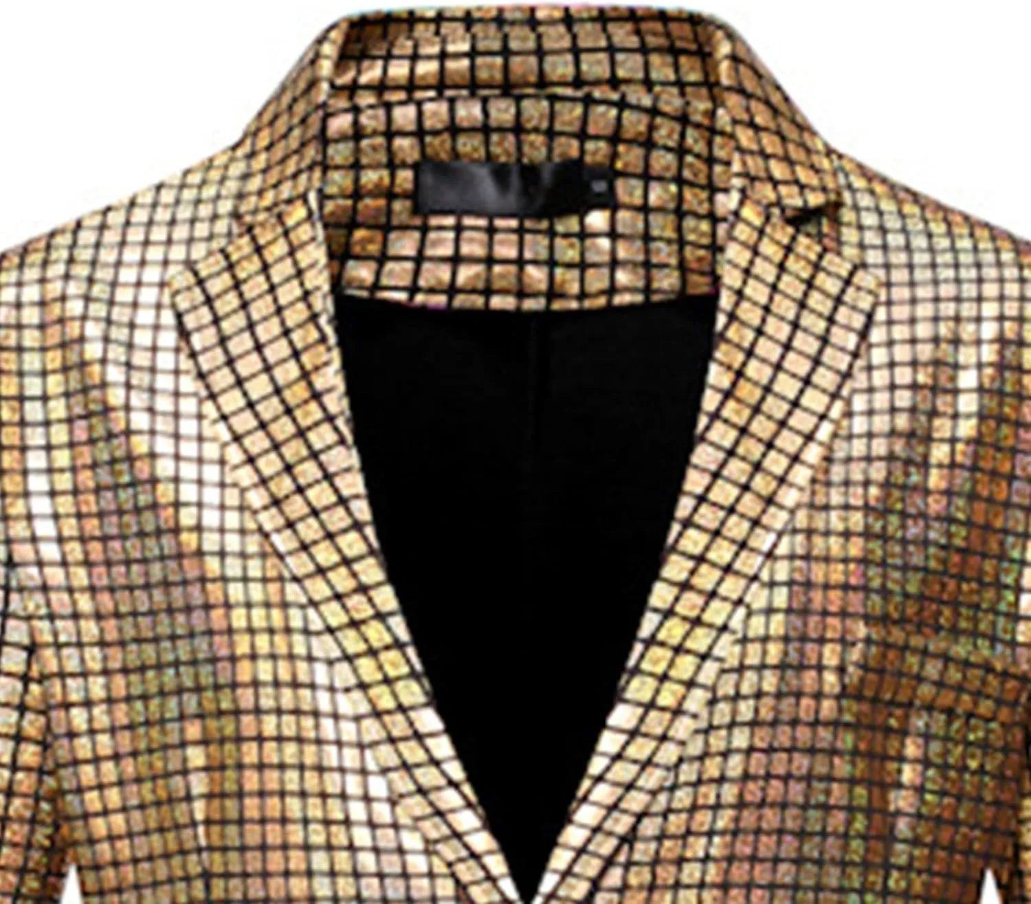 Men 2 Piece Shiny Sequin Blazer Fashion Tuxedo Party Dinner Prom Outfit Two Button Wedding Suit Jacket Pant