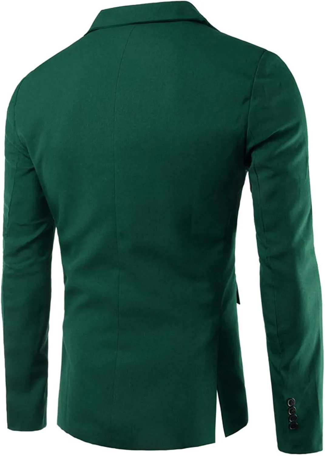 Men Casual Slim Fit Suit Blazer One Button Lightweight Sports Coat Solid Notched Lapel Daily Business Suit Jacket