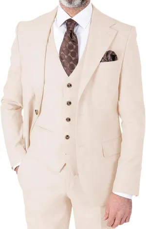 Men Slim Fit Suits 3 Piece Wedding Groomsmen Prom Homecoming Business Suit Two Button Blazer Jacket Vest Pants Tuxedo Set