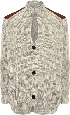 Mens 2023 Patch Cardigan Sweater Button Down Cardigan Cable Knit Knitwears Lightweight Long Sleeve V-Neck Cardigans