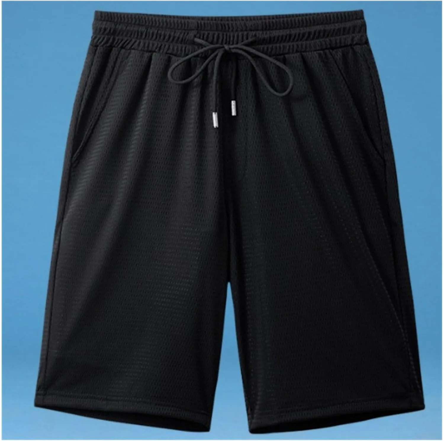 Men's 3 Pack Gym Stretch Lounge Shorts Breathable Fitness Sweat Shorts with Pockets Comfy Drawstring Jogger Shorts