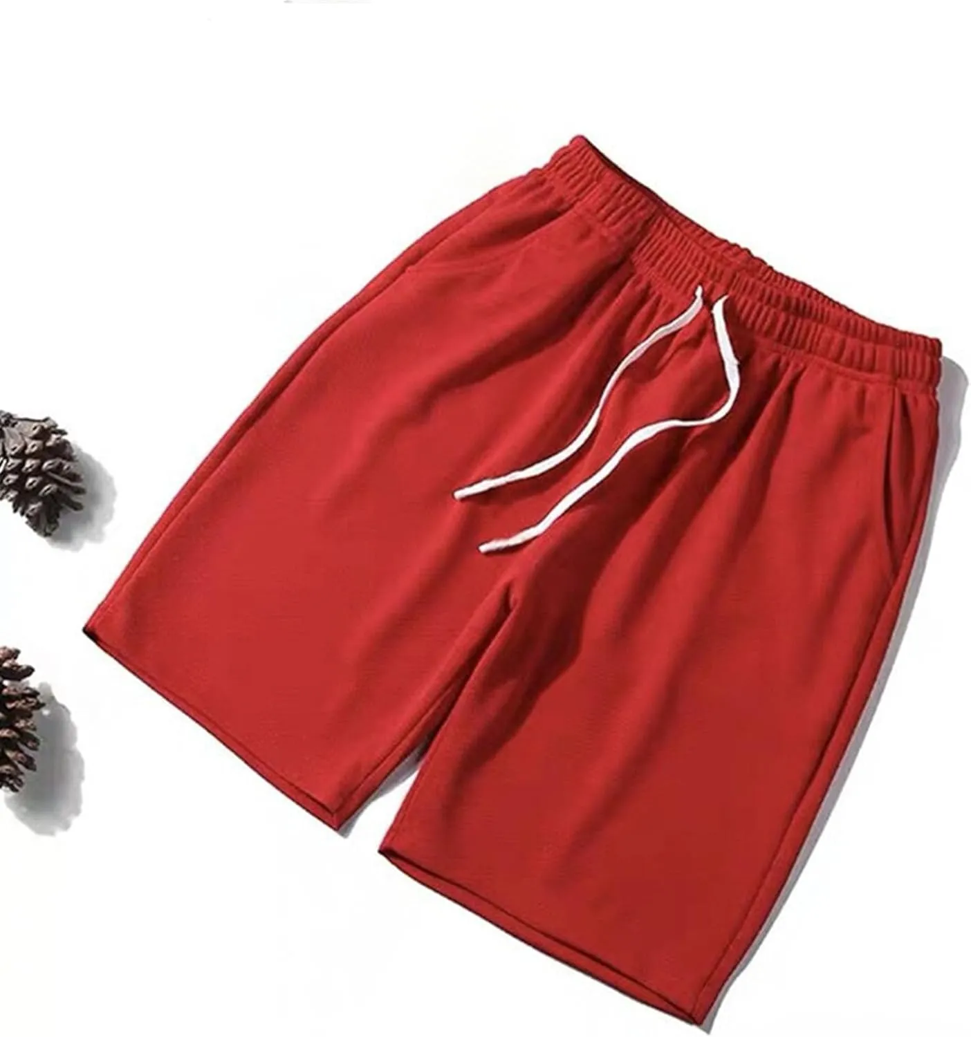 Men's 3 Pack Gym Stretch Lounge Shorts Breathable Fitness Sweat Shorts with Pockets Comfy Drawstring Jogger Shorts