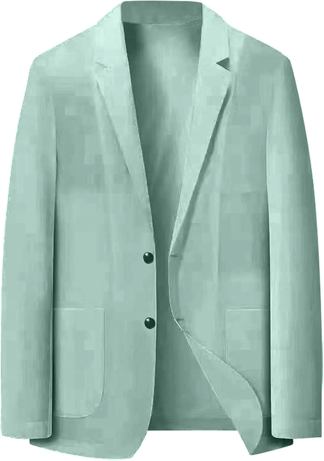 Men's Blazer Sports Coat, Summer Slim Fit 2 Button Solid Color Summer Lightweight Casual Stretch Tuxedo Suits Jackets