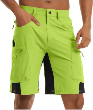 Mens Cargo Shorts Solid Color Fashion Patchwork Short Pants with Multiple Pockets Flowy Comfy Workwear Shorts