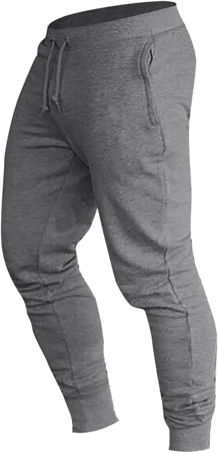 Men's Cargo Sweatpants Workout Trousers Elastic Waist Outdoor Pants Men's Premium Relaxed Fit Straight Leg Cargo Pant