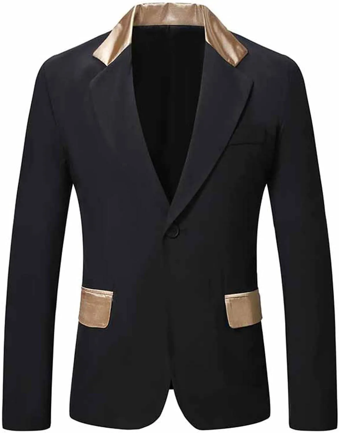 Mens Corduroy Blazers Slim Fit Business Notched Lapel Casual Men Sport Coat One Button Lightweight Suit Jacket