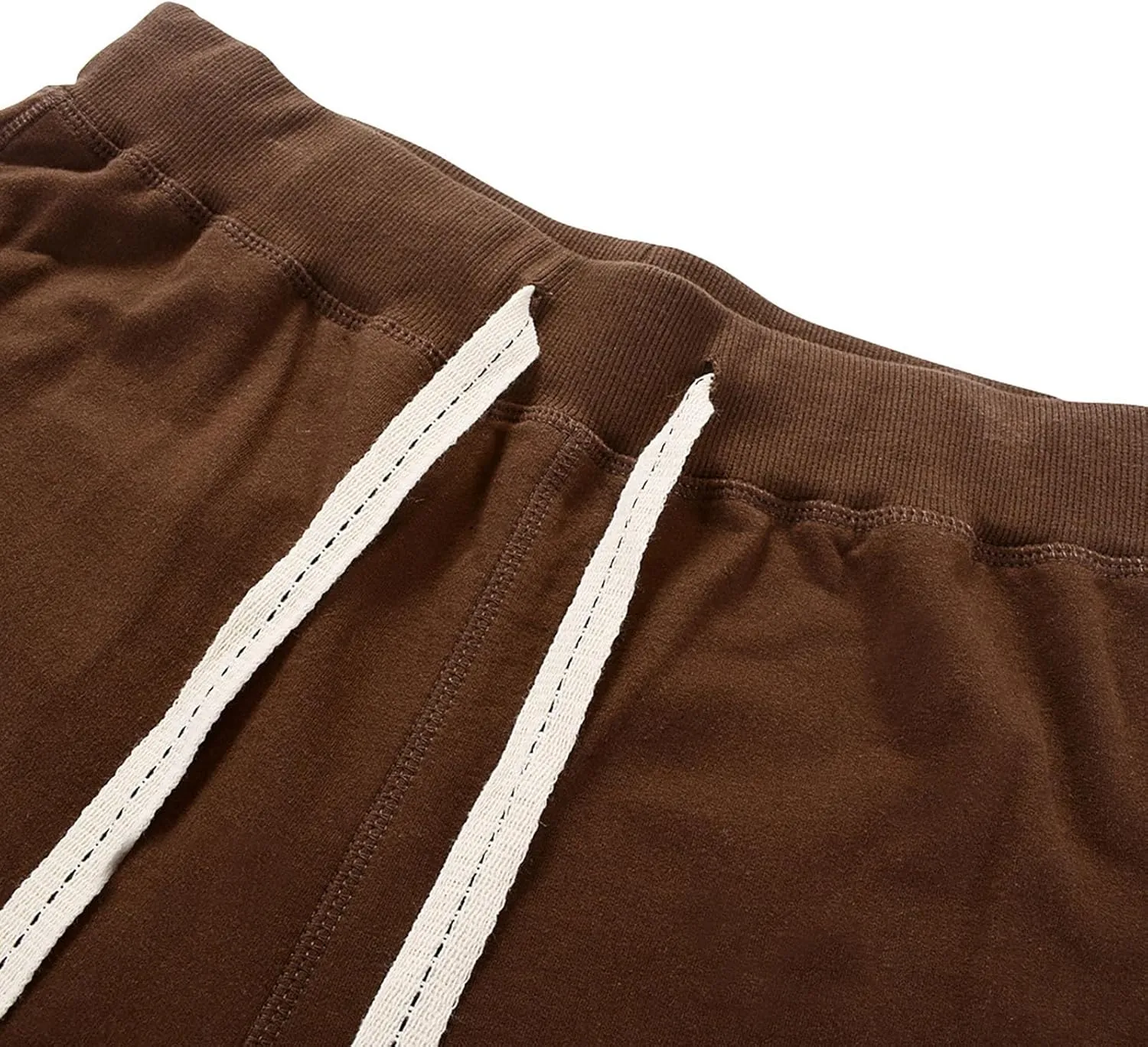 Men's Cotton Casual Shorts Drawstring Lounge Shorts Summer Beach Shorts Loose Fit SweatShorts with Elastic Waist