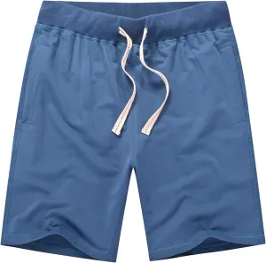 Men's Cotton Casual Shorts Drawstring Lounge Shorts Summer Beach Shorts Loose Fit SweatShorts with Elastic Waist