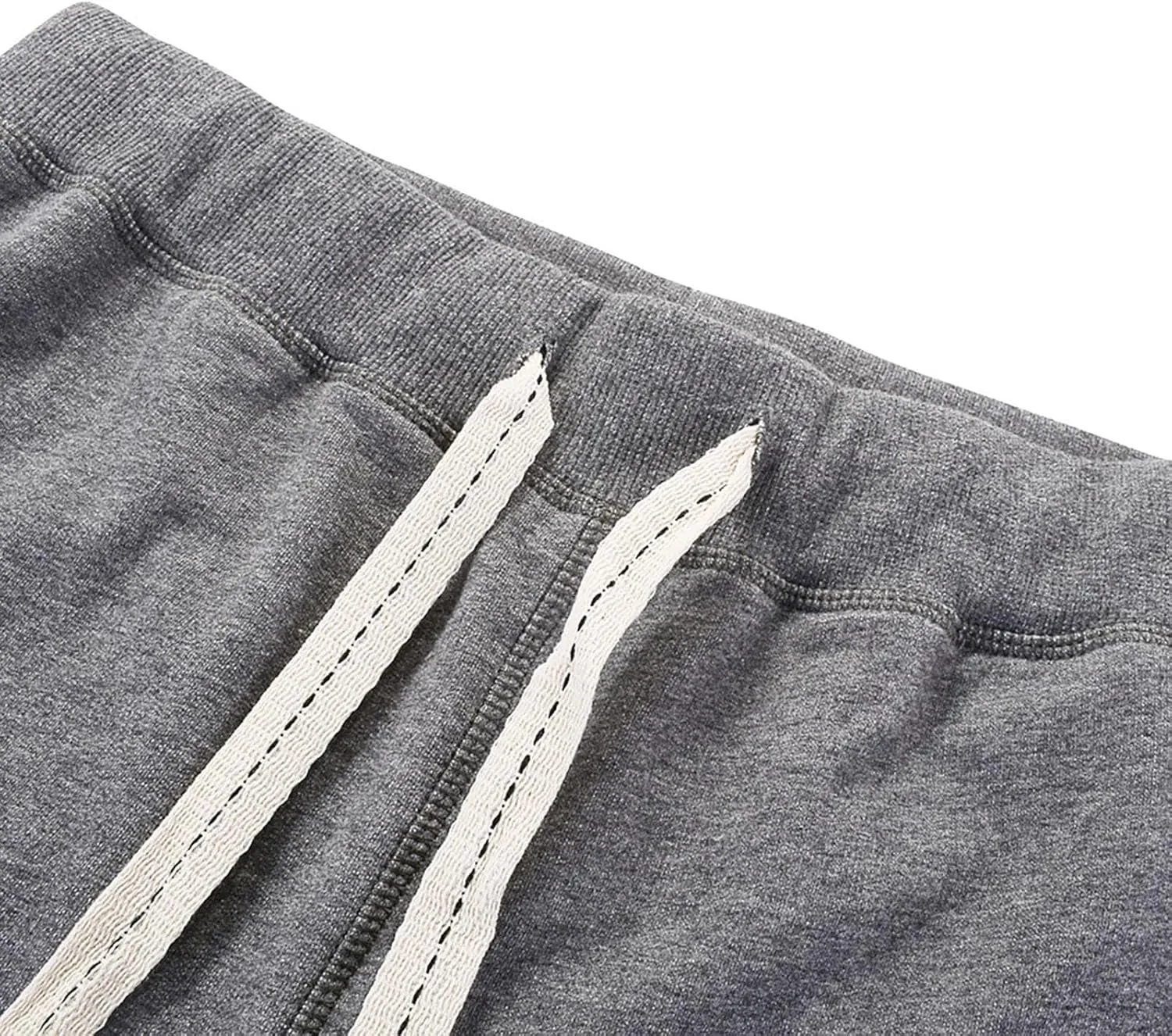 Men's Cotton Casual Shorts Drawstring Lounge Shorts Summer Beach Shorts Loose Fit SweatShorts with Elastic Waist