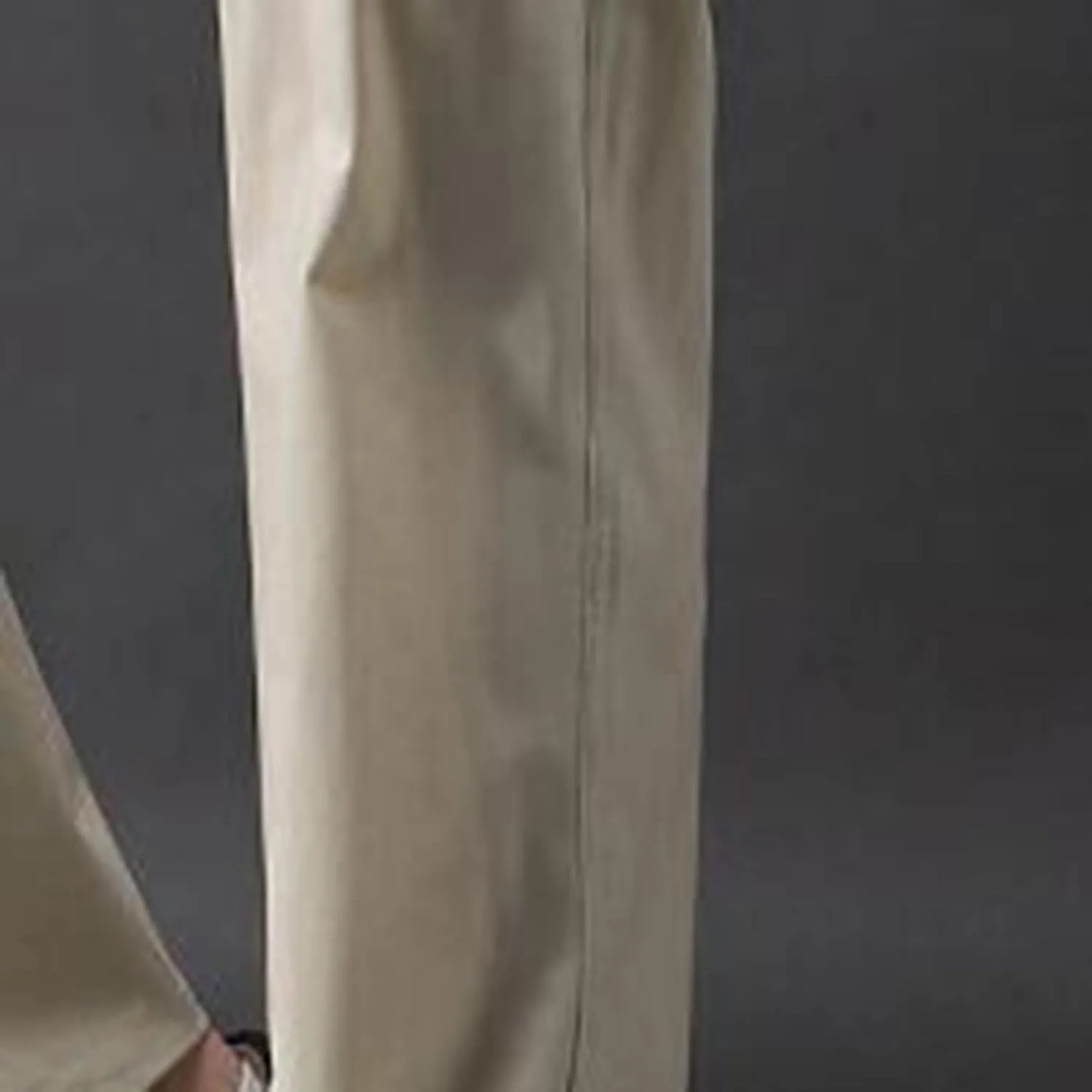 Mens Drawstring Ice Silk Pants Elastic Waist Lightweight Casual Trouser Classic Solid Yoga Trousers Summer Beach Pant