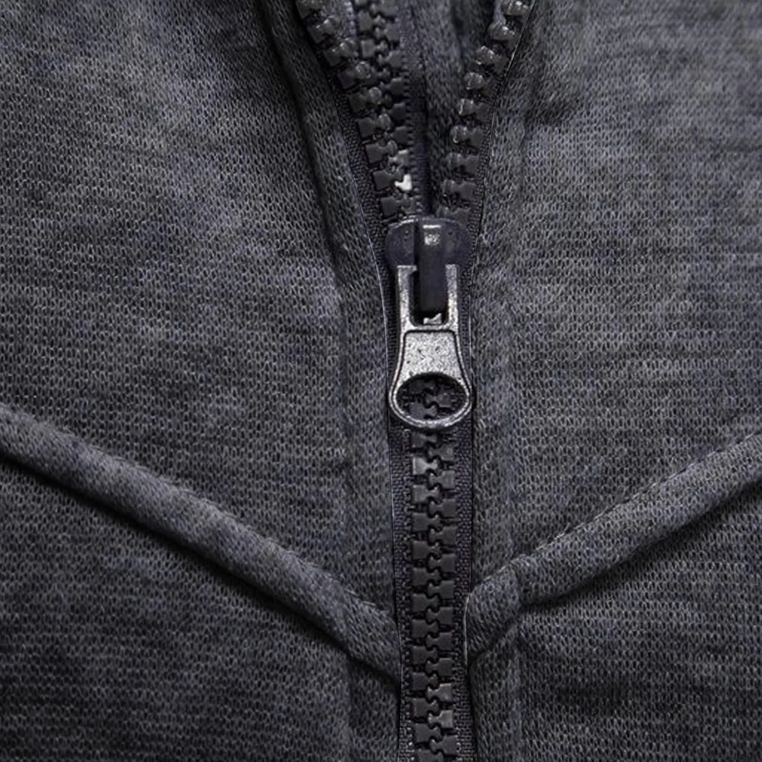 Men's Full Zip Fleece Hoodie Zippered Color Block Hooded Jackets Slim Fit Long Sleeve Lightweight Sweatshirt Fall Tops